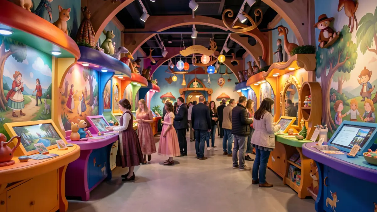 Generic image of an interactive children's space with story elements.