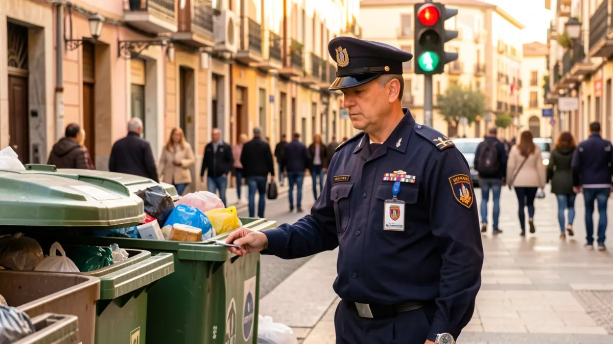 Imatge genèrica d'un inspector municipal revisant l'espai públic.