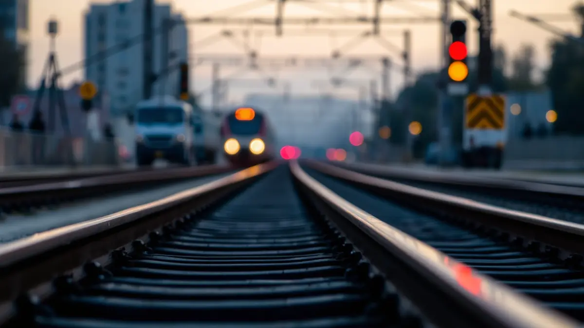Imatge genèrica d'una via de tren amb senyalització