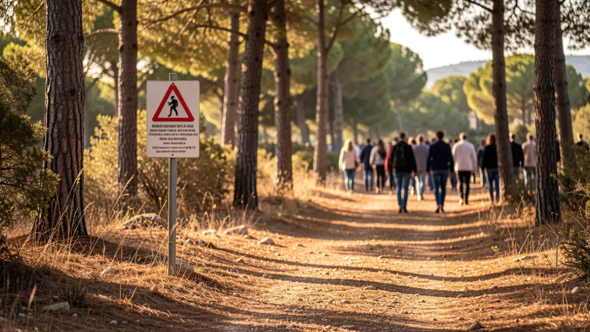 Generic image of a forest path in a Mediterranean environment.