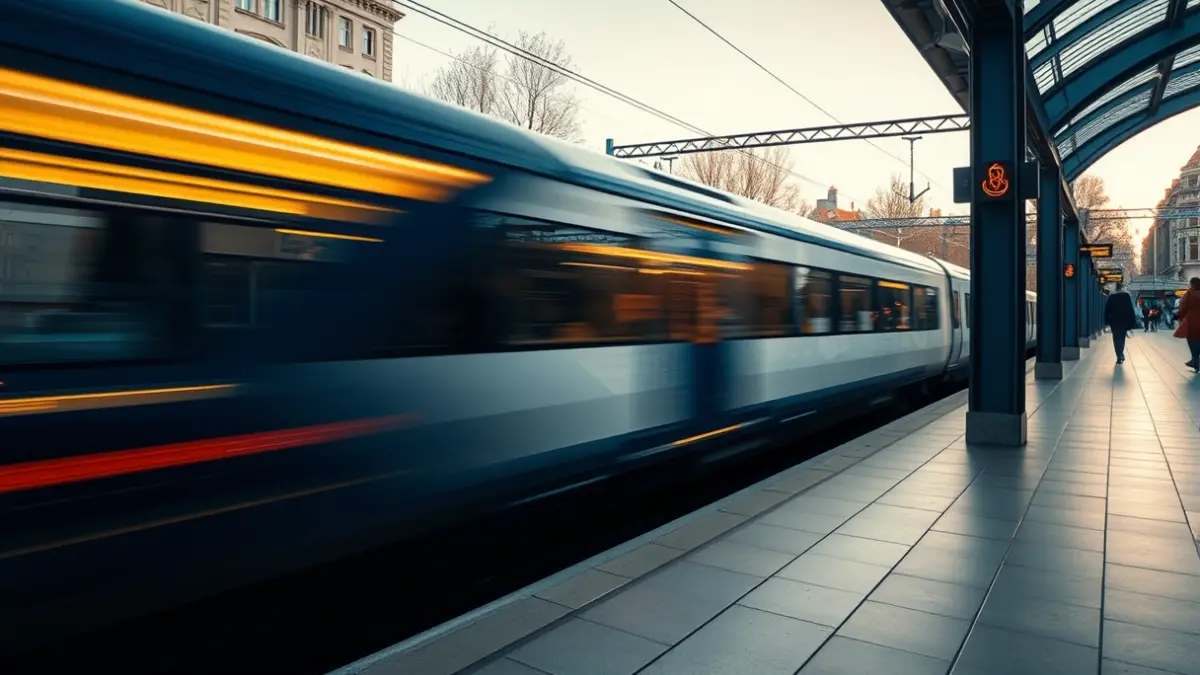 Imagen genérica de un tren de alta velocidad en una estación.
