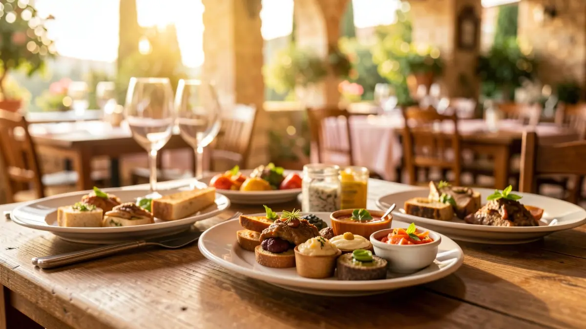 Imatge genèrica d'una taula de restaurant amb diversos plats.