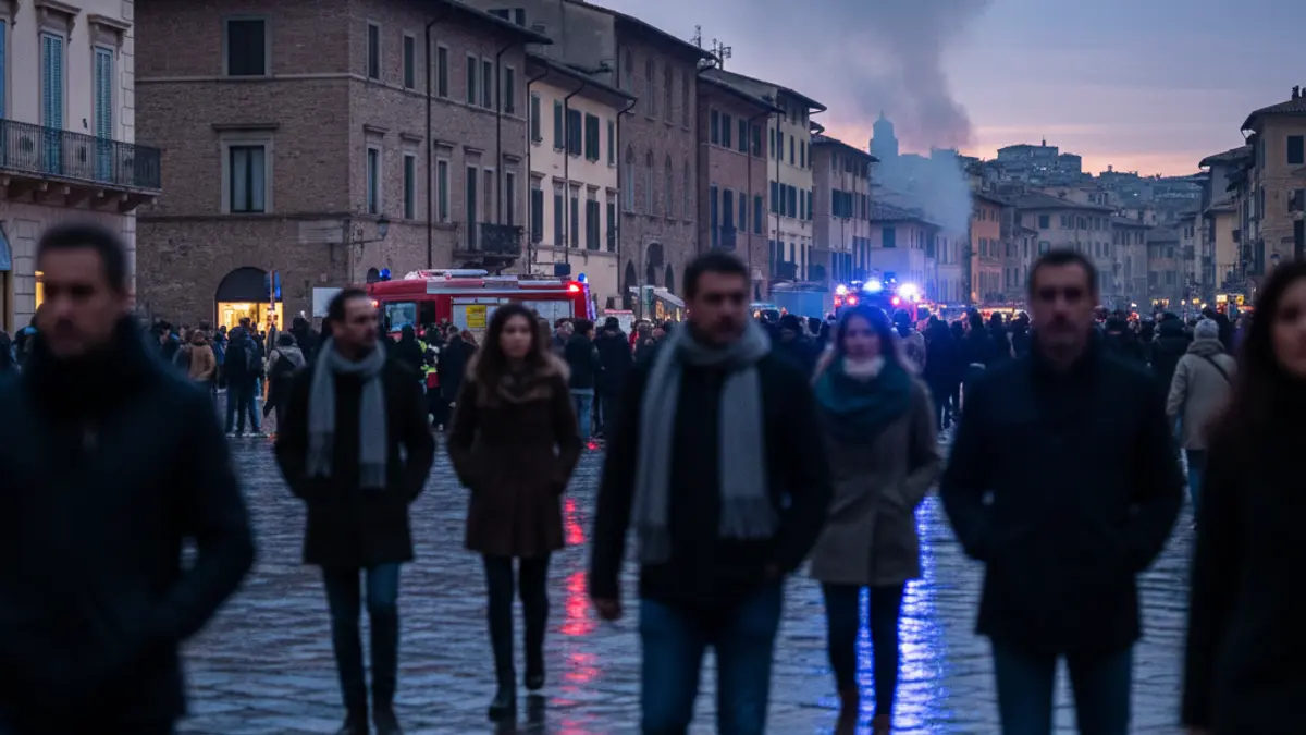 Generic image of emergency lights in a Mediterranean city.