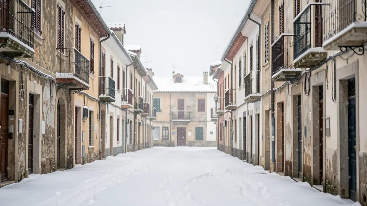 Imagen genérica de una nevada histórica en Palafrugell.