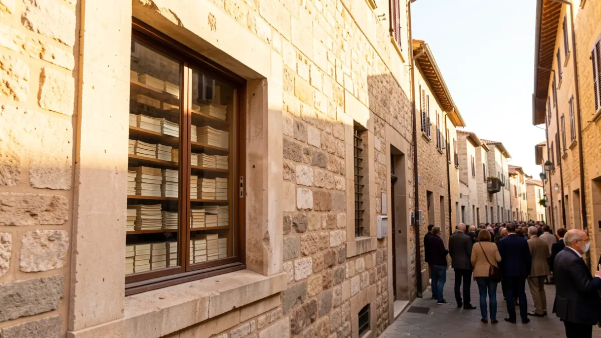 Imatge genèrica d'un arxiu històric amb documents antics.