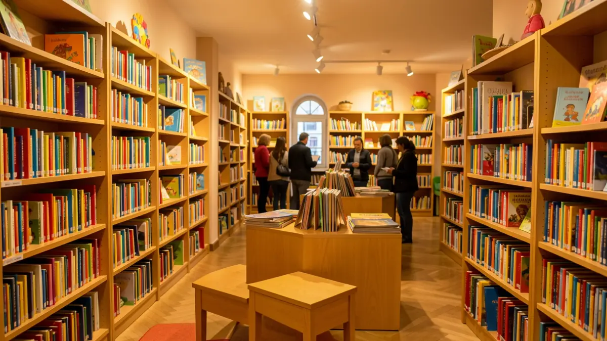 Imagen genérica de la sección infantil de una biblioteca catalana.