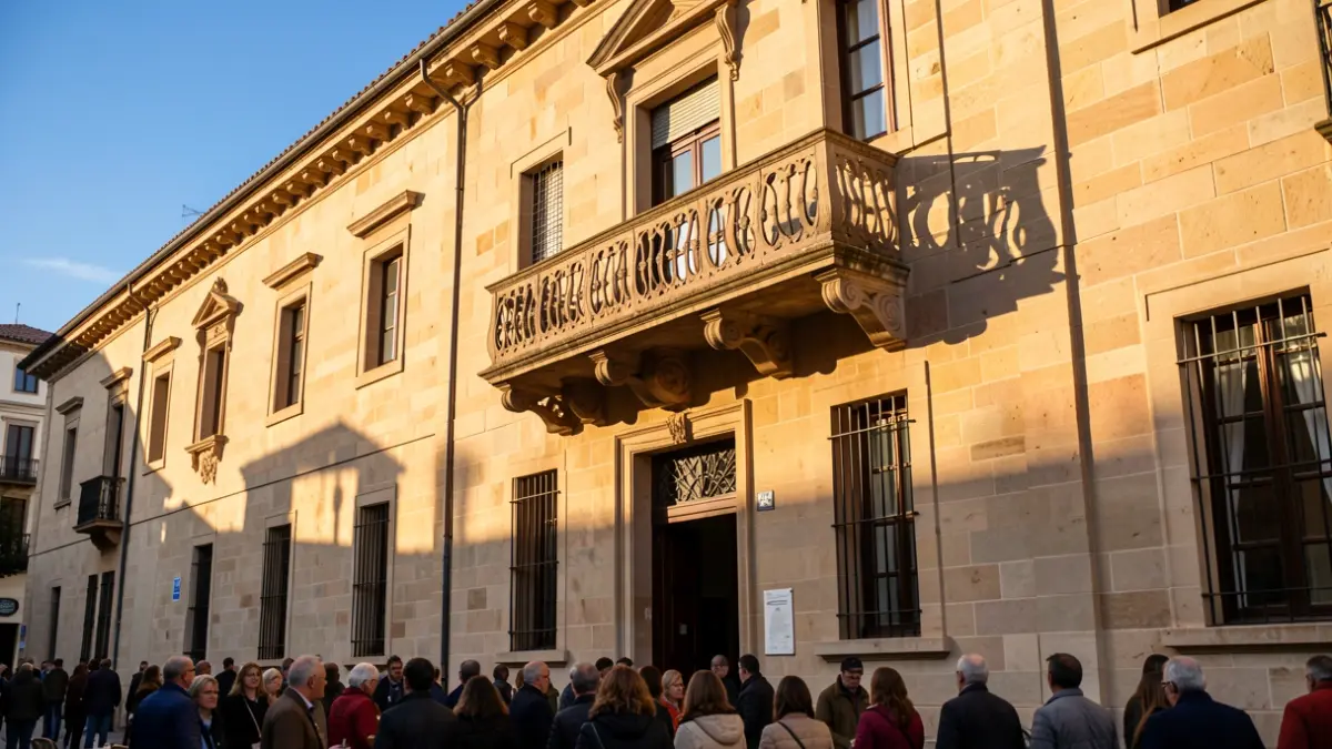 Imagen genérica de un ayuntamiento catalán con luz de tarde.