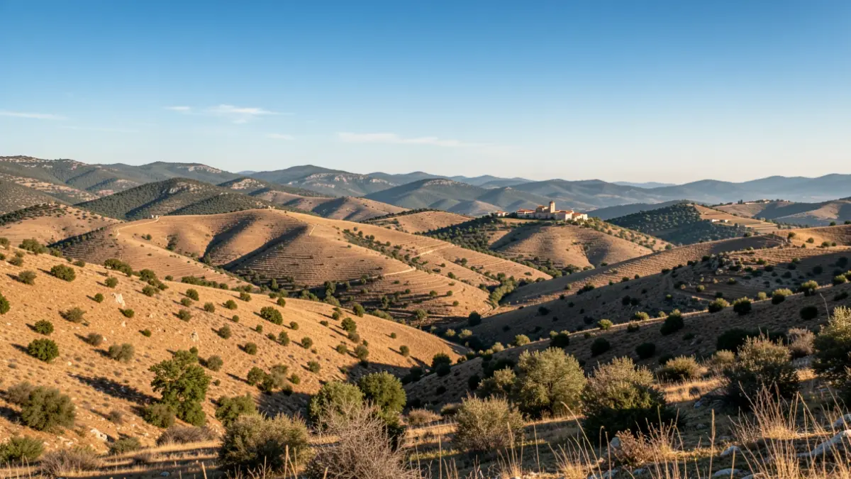 Imatge genèrica del paisatge de les Muntanyes de Prades a Catalunya.
