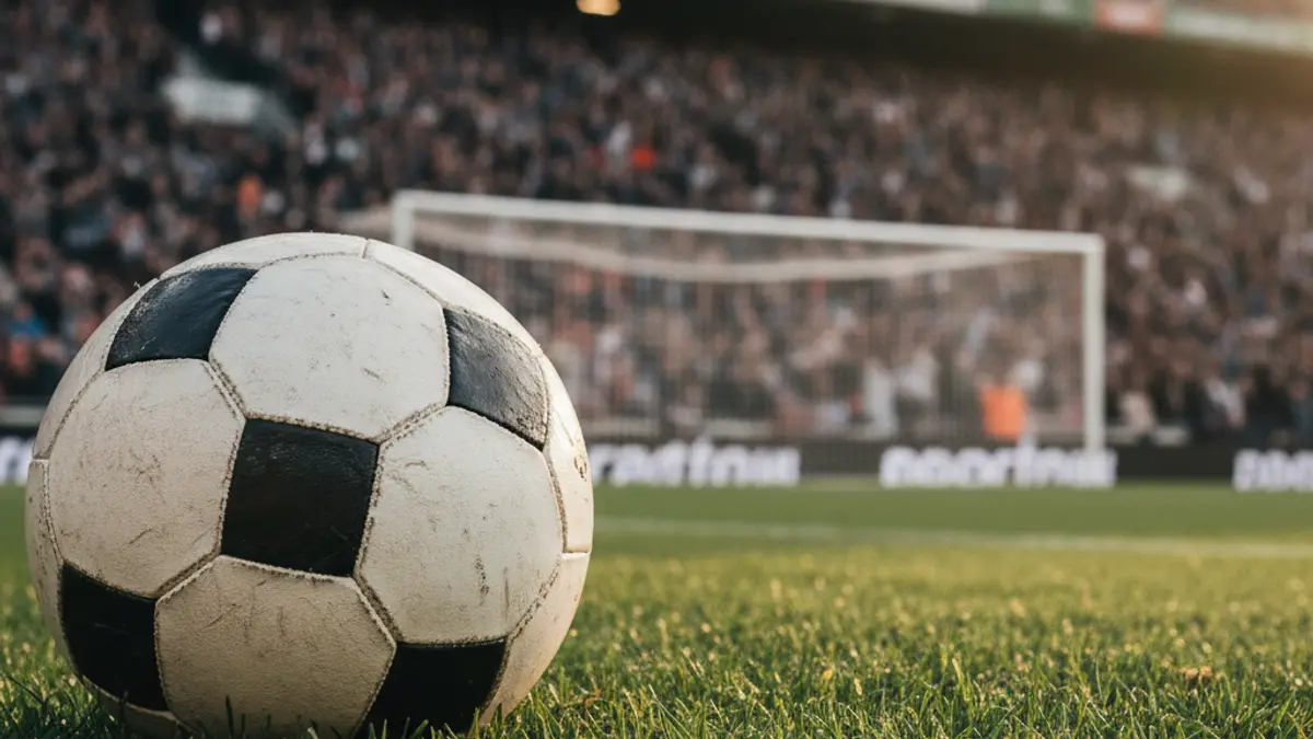 Imatge genèrica d'una pilota de futbol sobre la gespa d'un camp.