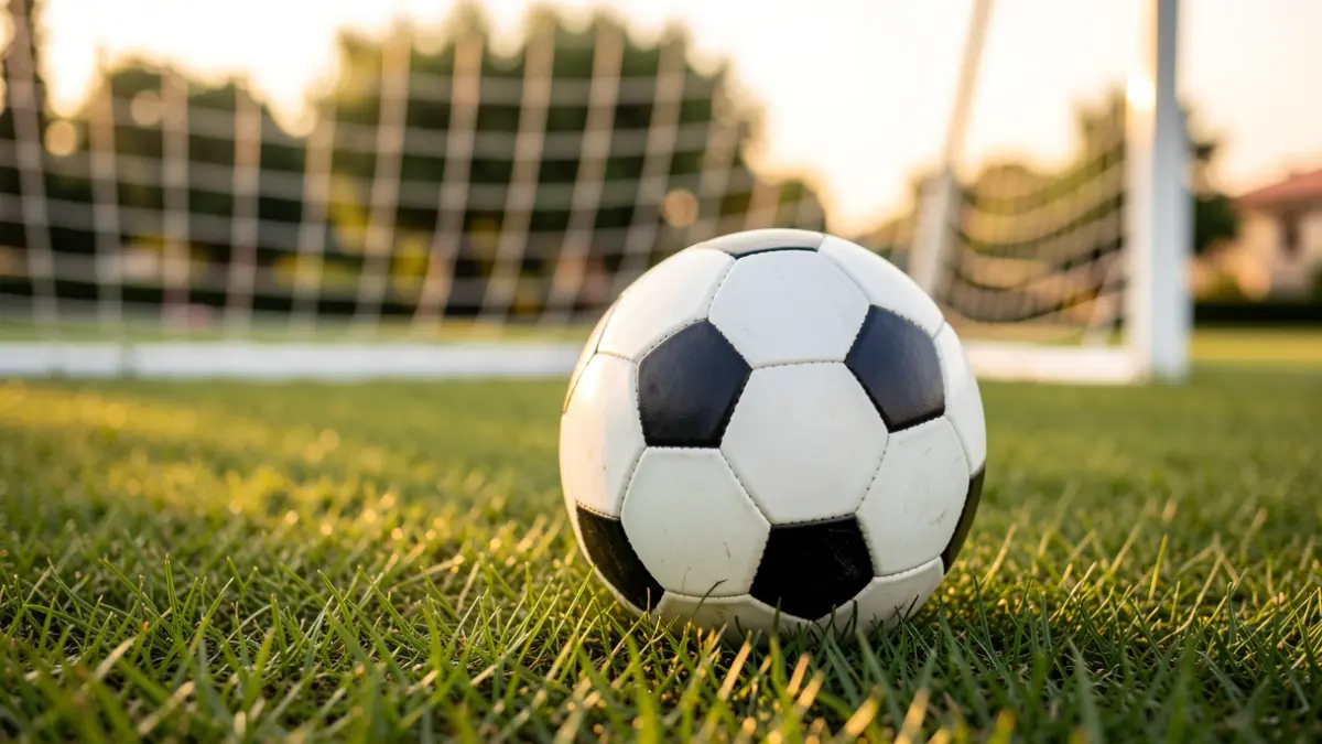 Imatge genèrica d'una pilota de futbol sobre gespa.