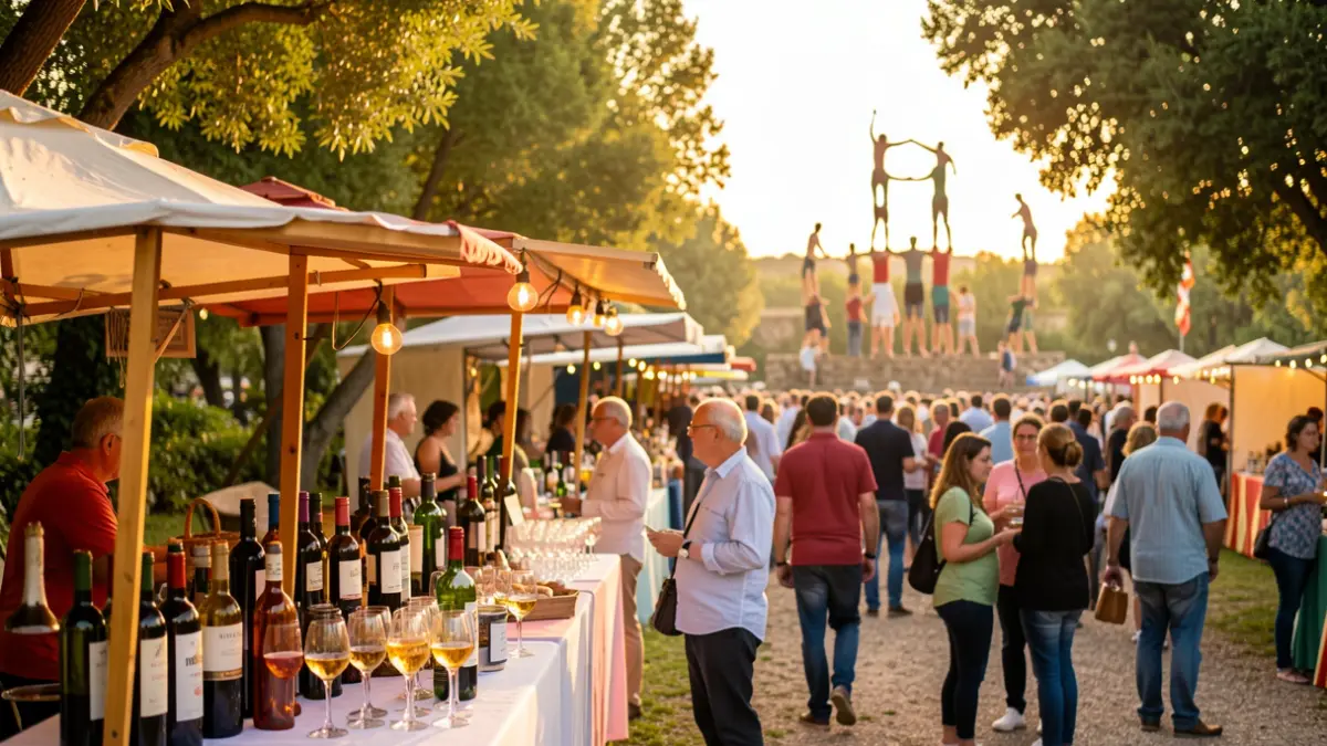 Generic image of a wine and vermut festival in Catalonia.