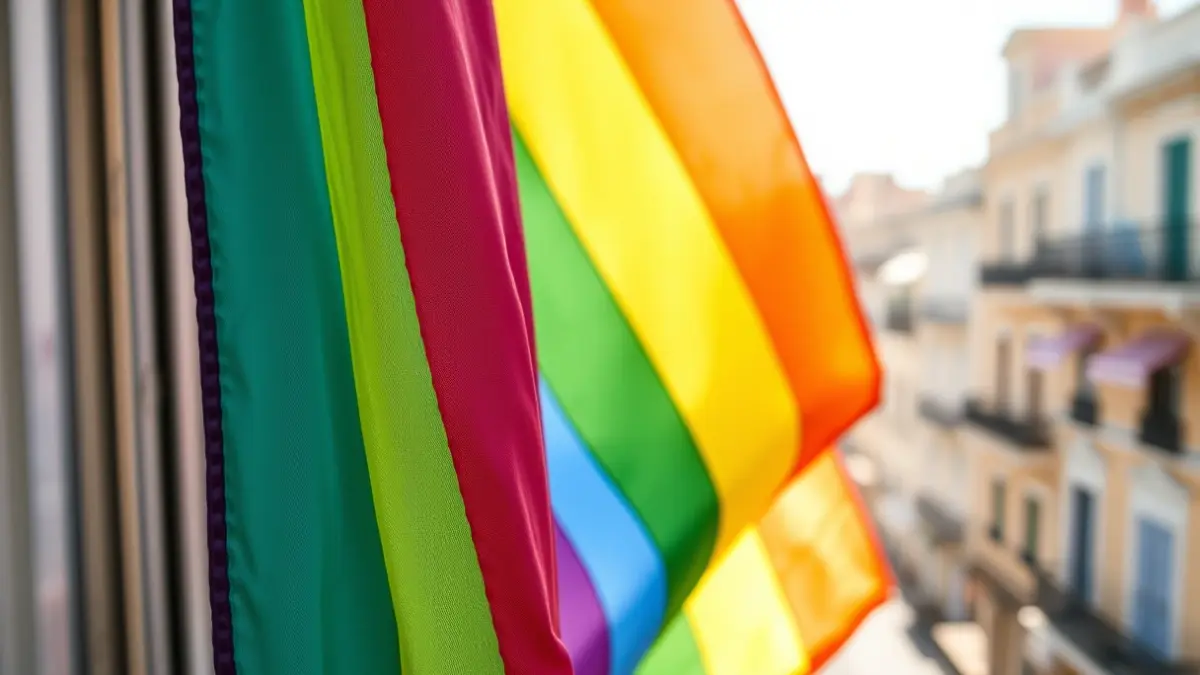 Generic image symbolizing LGTBIQ+ rights in an urban setting.