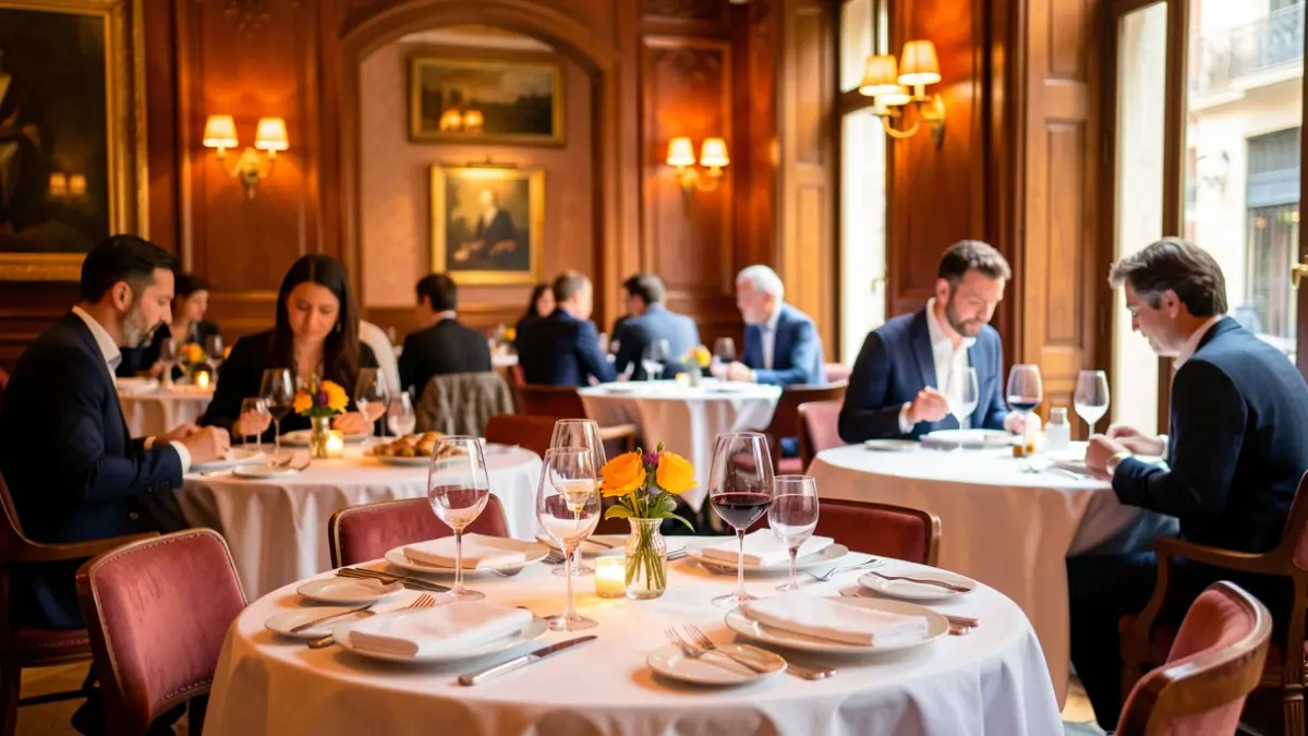 Imagen genérica de un restaurante elegante en Barcelona.