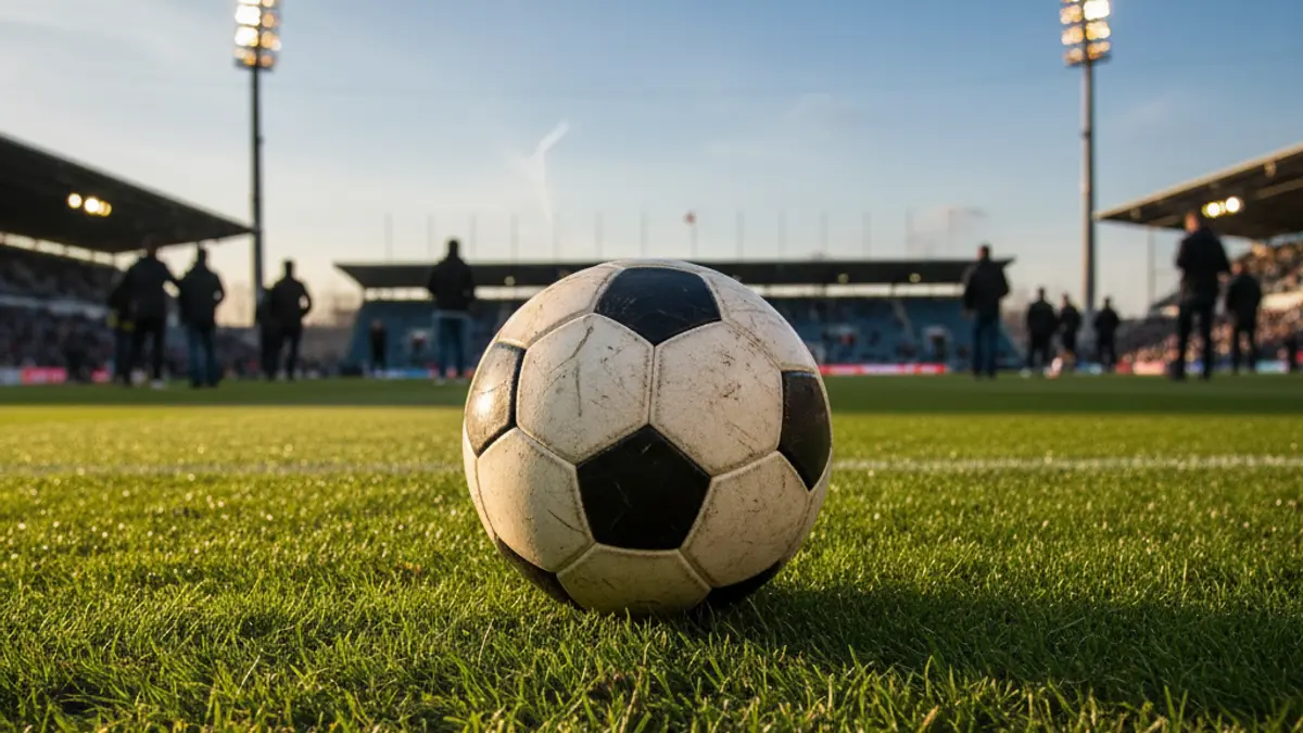 Generic image of a soccer ball on a field's grass.