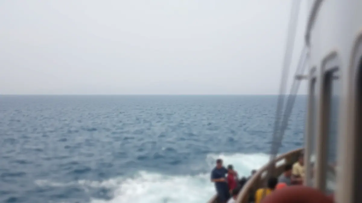 Imatge genèrica d'un vaixell al mar amb una costa llunyana, simbolitzant un viatge o un bloqueig.