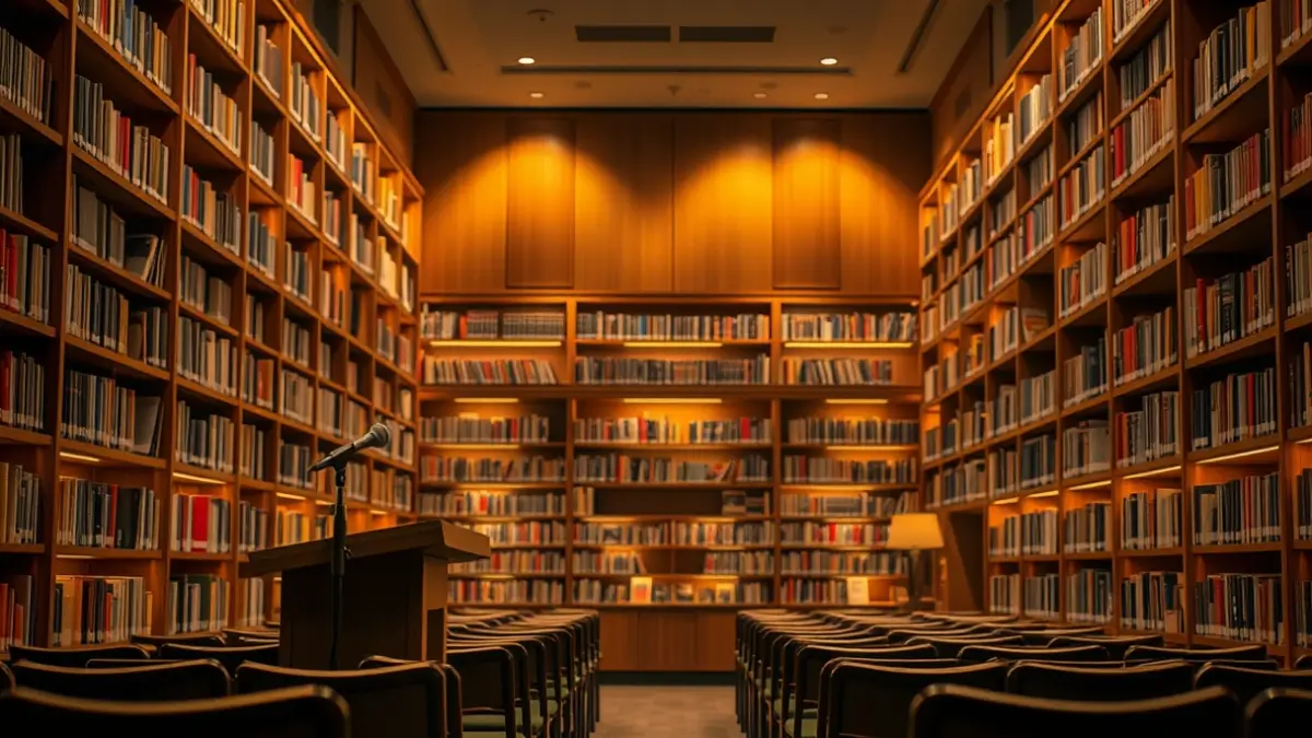 Generic image of a cozy bookstore with shelves full of books and a warm atmosphere.