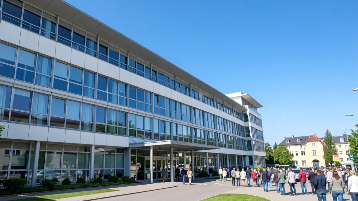Imatge genèrica d'un hospital modern.