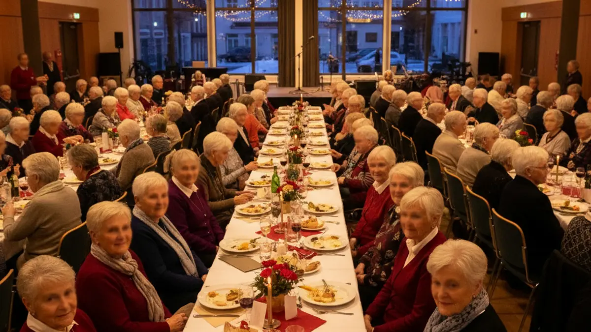 Imatge genèrica d'una celebració de la gent gran en un espai comunitari.