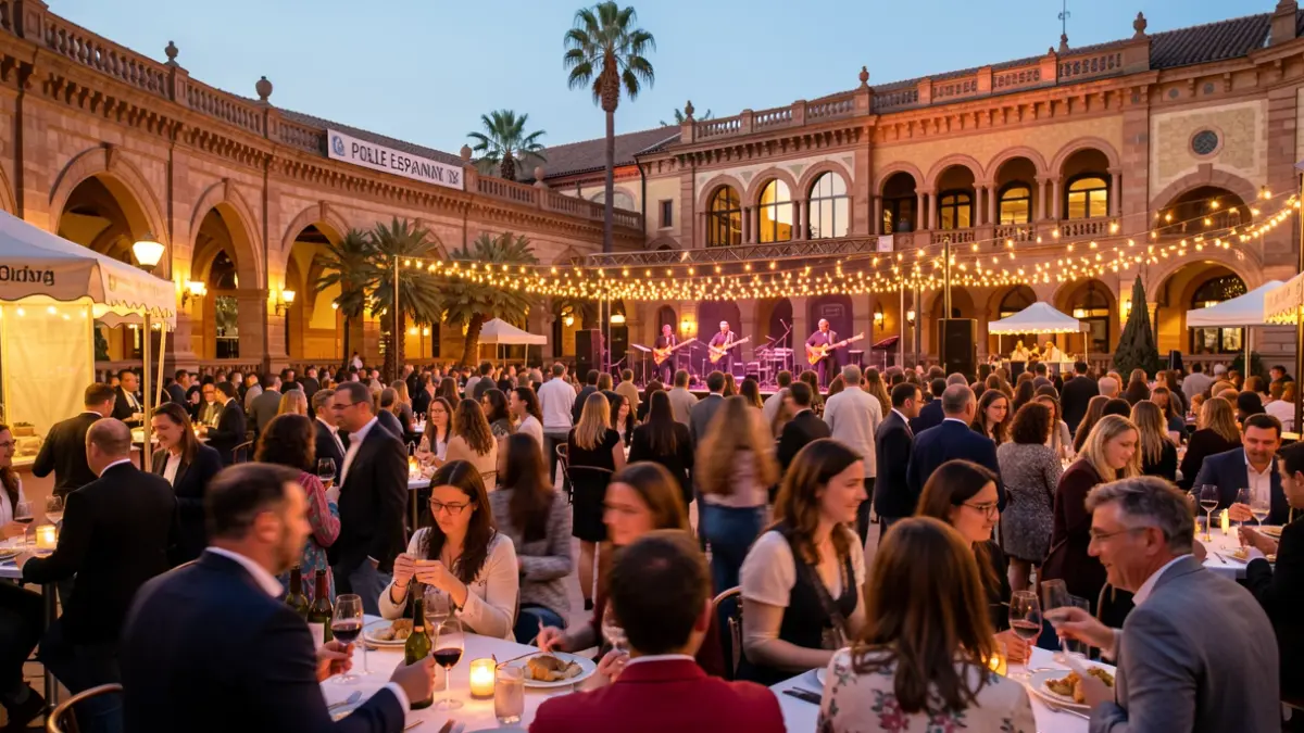 Generic image of a wine and gastronomy festival in Barcelona.