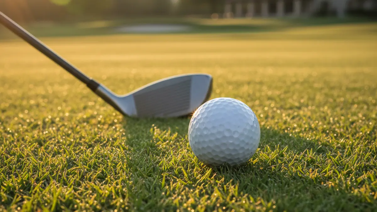 Generic image of a golf ball on a golf course