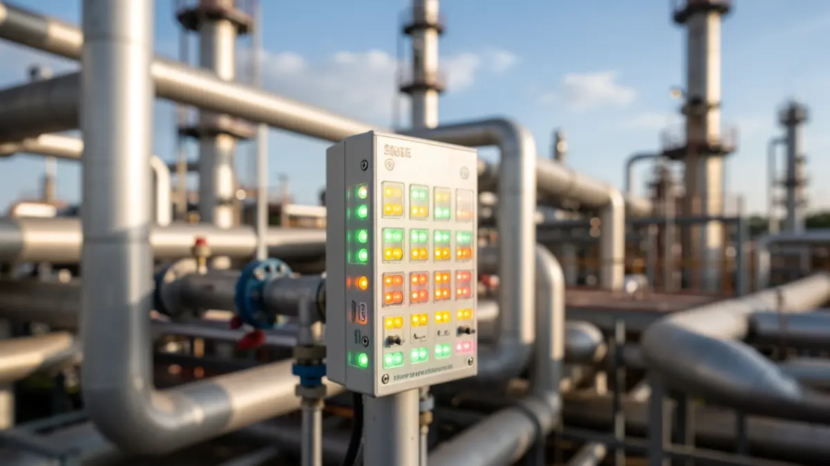 Imatge genèrica de sensors químics en un entorn industrial.