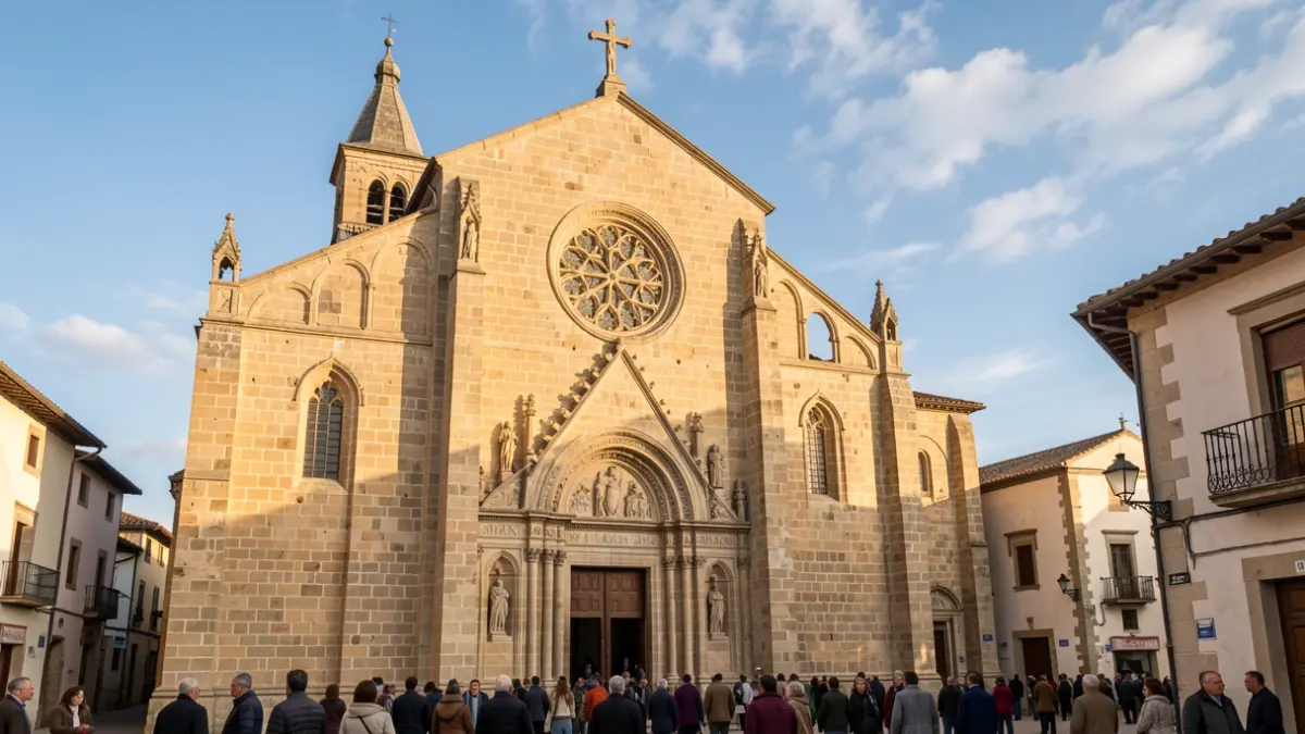 Facade of Sant Domènec church in Balaguer.