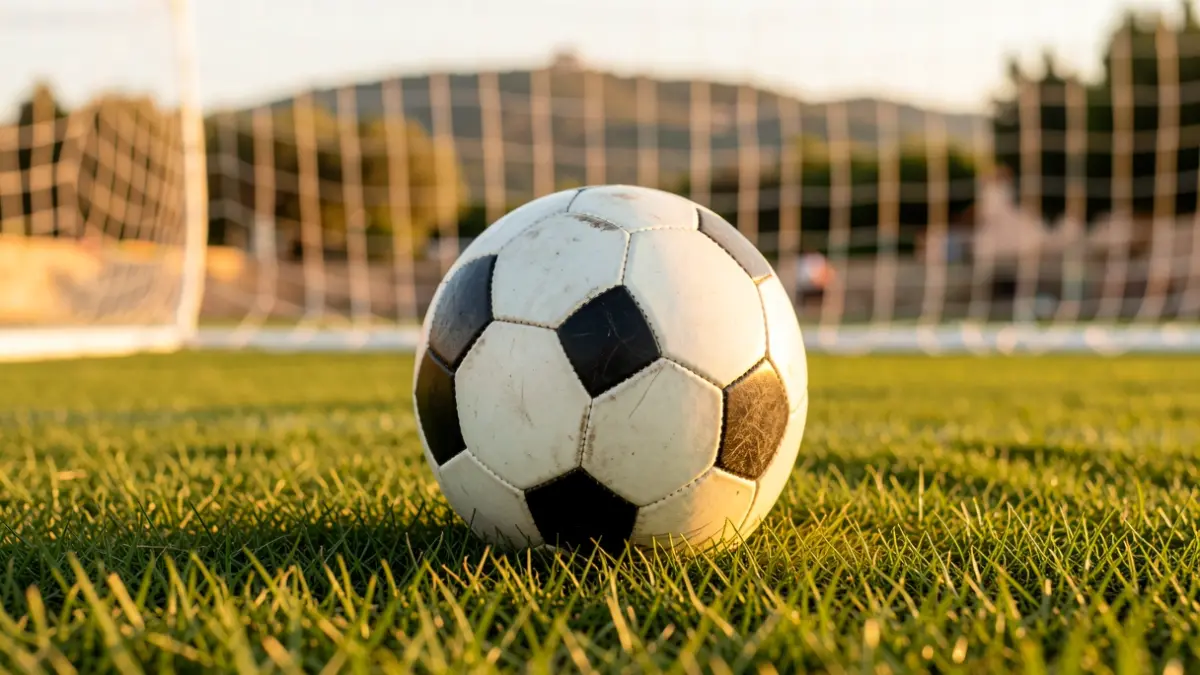Imagen genérica de un balón de fútbol sobre césped.