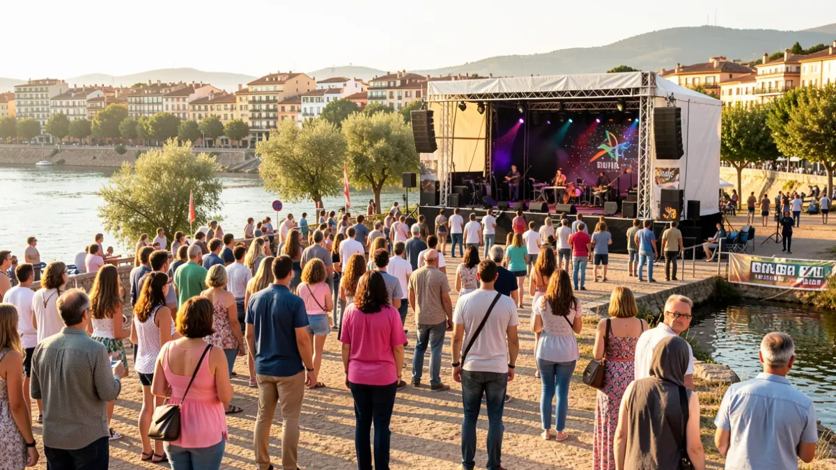 Imatge genèrica d'un festival a la vora d'un riu a Catalunya.