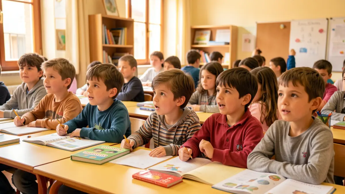 Generic image of children learning in a classroom.