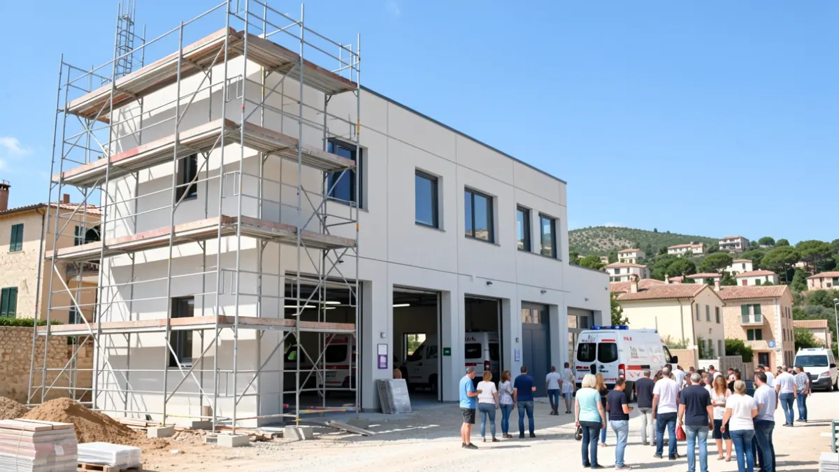 Generic image of an ambulance building under construction.