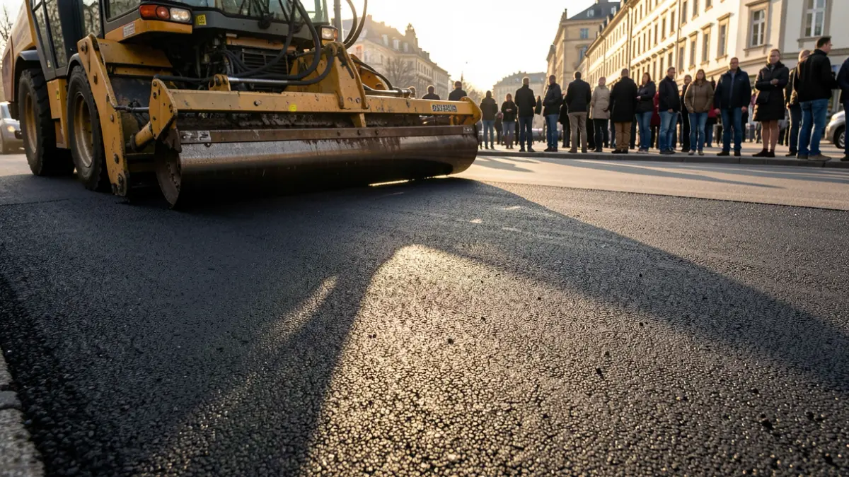 Generic image of road paving works.