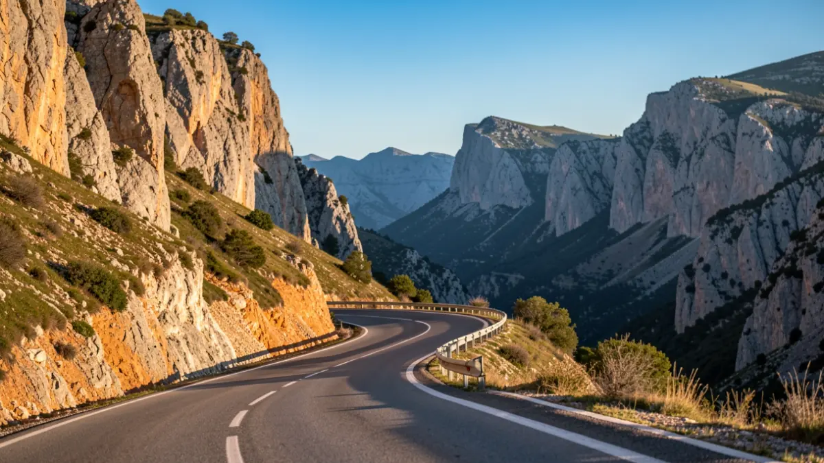 Imatge genèrica de la carretera N-230 a la Val d'Aran.