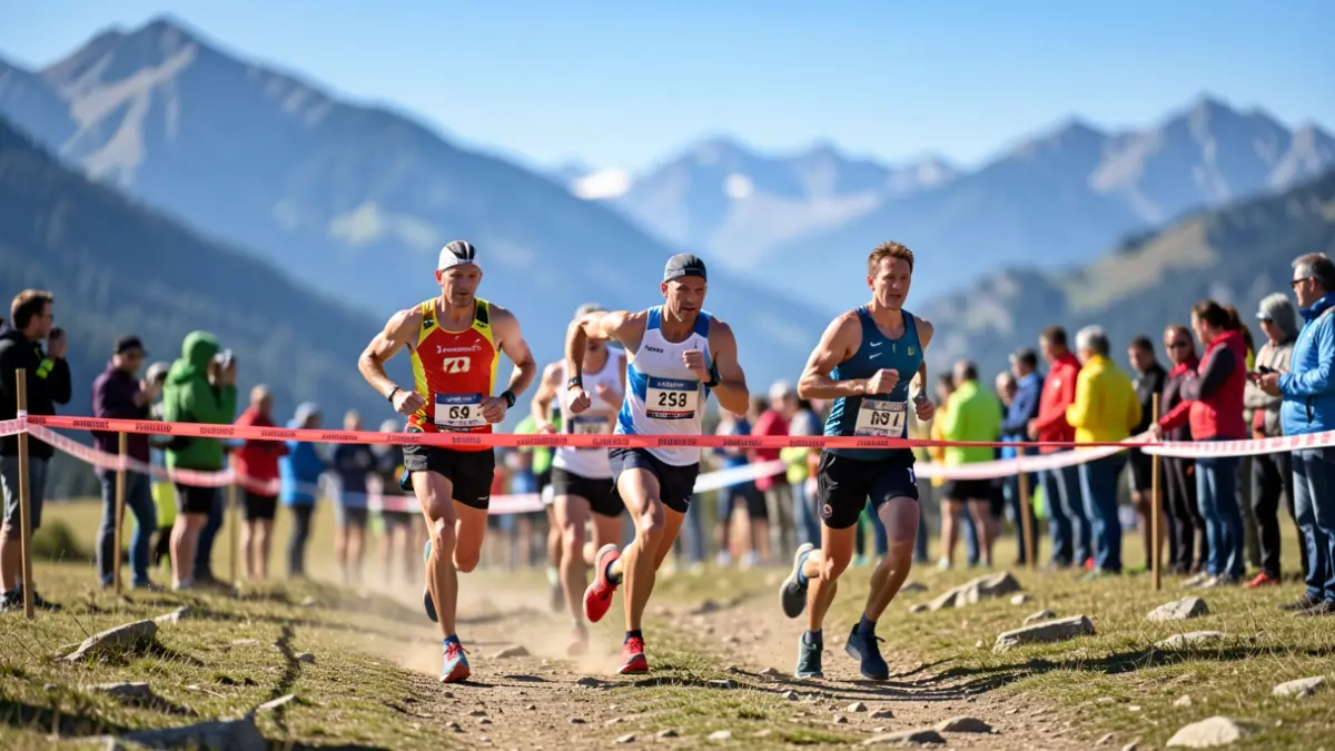 Generic image of trail runners at the finish line.