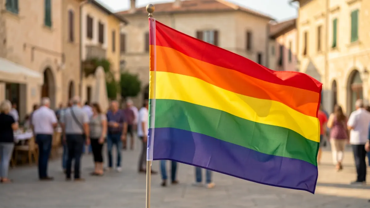 Generic image of a waving LGTBIQ+ flag.