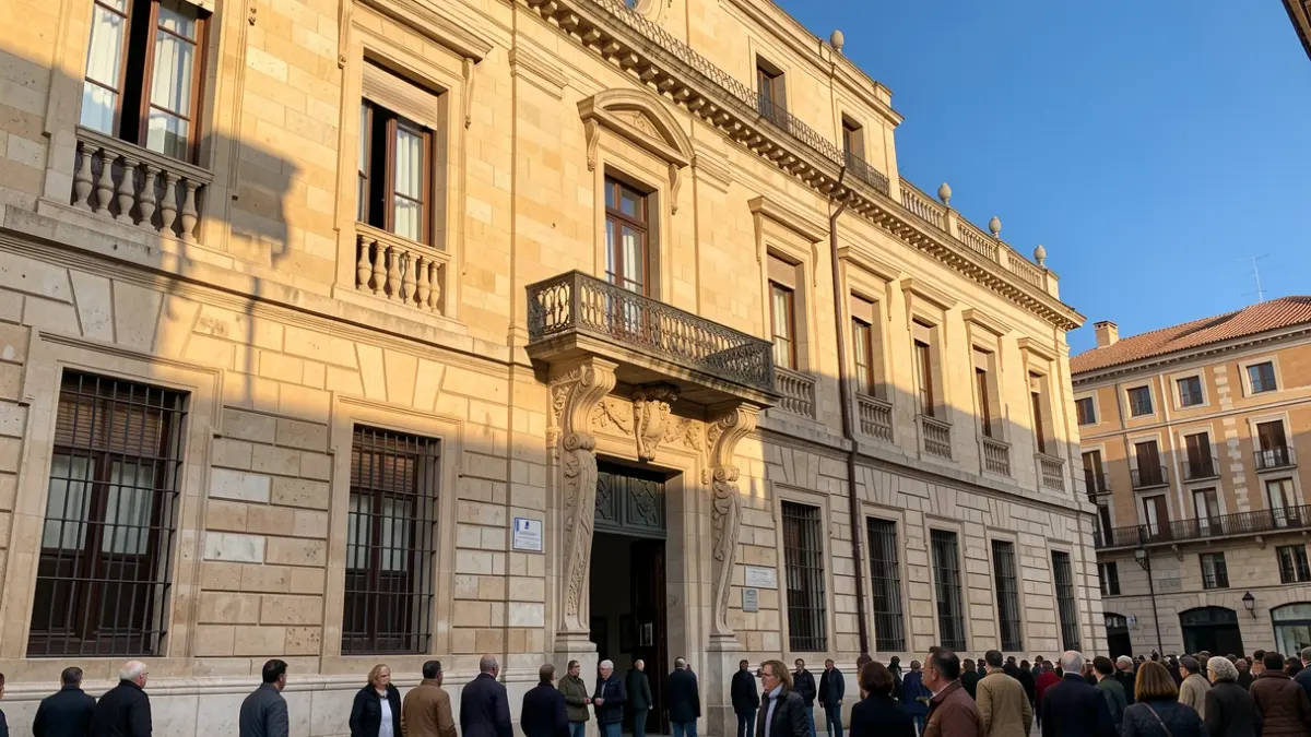 Generic image of a municipal building with Mediterranean architecture.