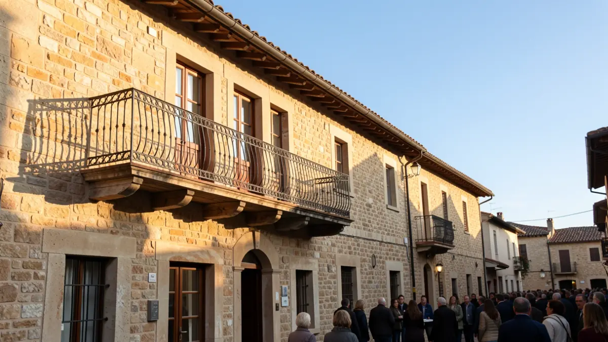 Façana de la masia de Can Bruixa a Barcelona.
