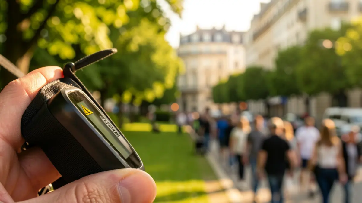 Imagen genérica de un dispositivo wearable de aviso.