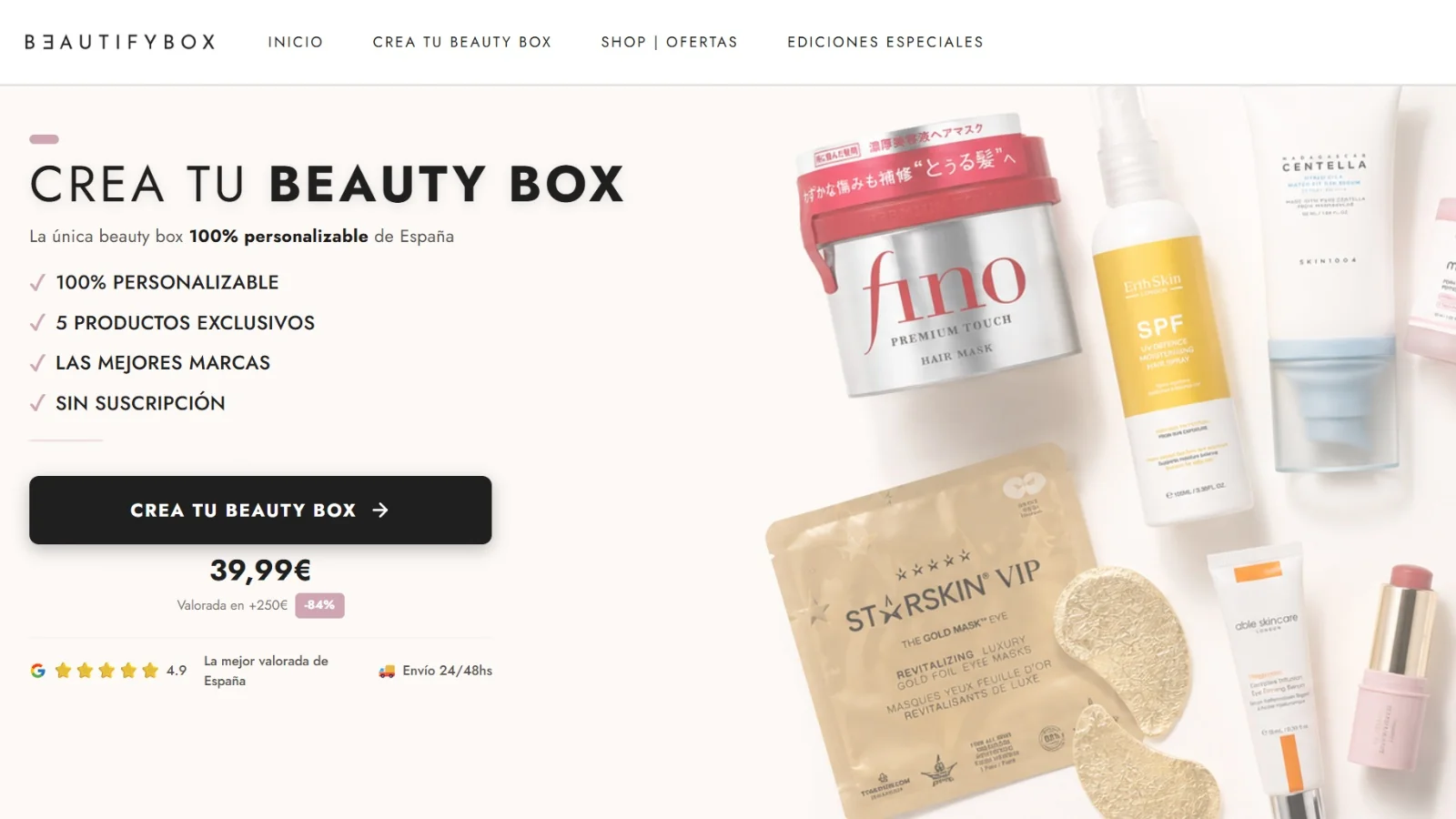 BeautifyBox una nova forma de comprar bellesa a Espanya amb caixes de bellesa personalitzables i sense subscripció