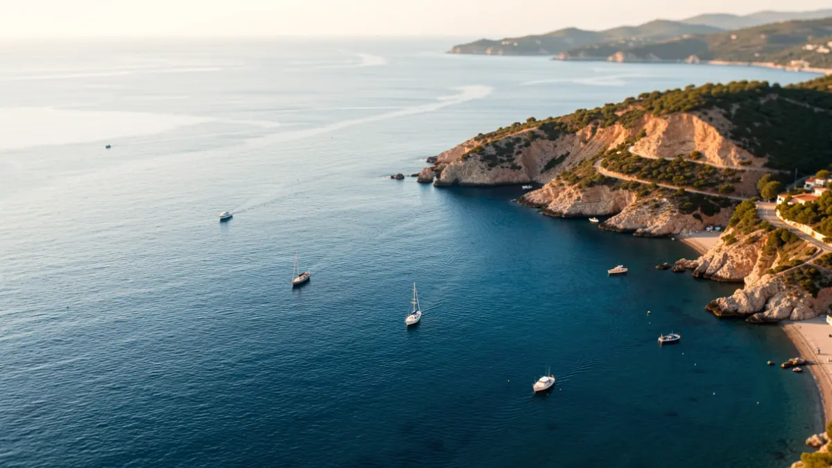 Vista aèria de la costa de Begur on s'ha realitzat la recerca.