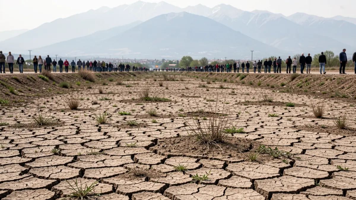Imagen genérica de la sequía en el río Segre.
