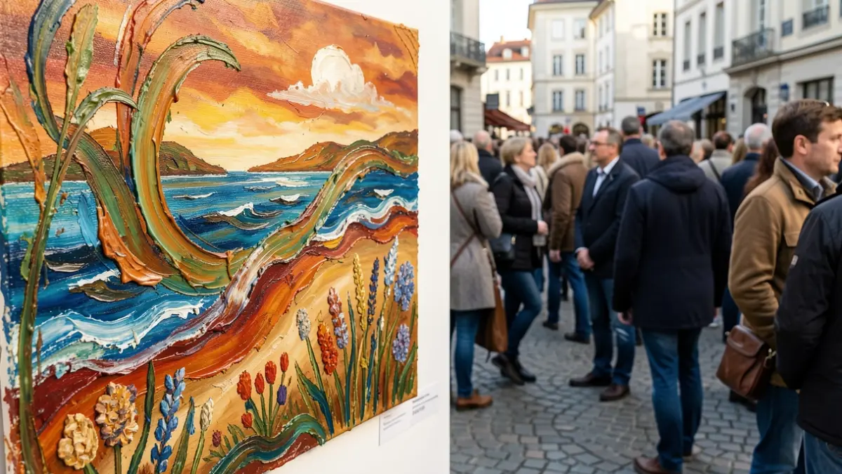 Imatge genèrica d'una pintura abstracta inspirada en la natura.