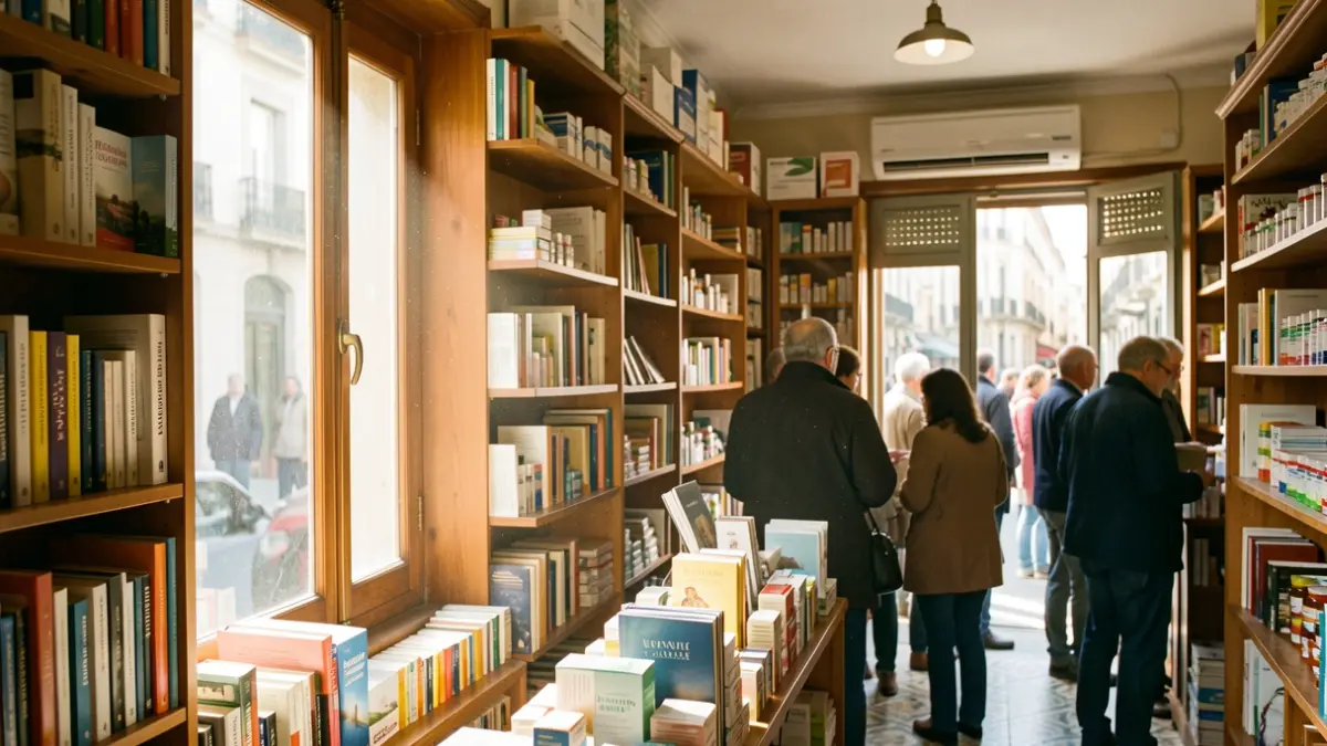 Generic image of a neighborhood shop in Barcelona serving as a climate refuge.