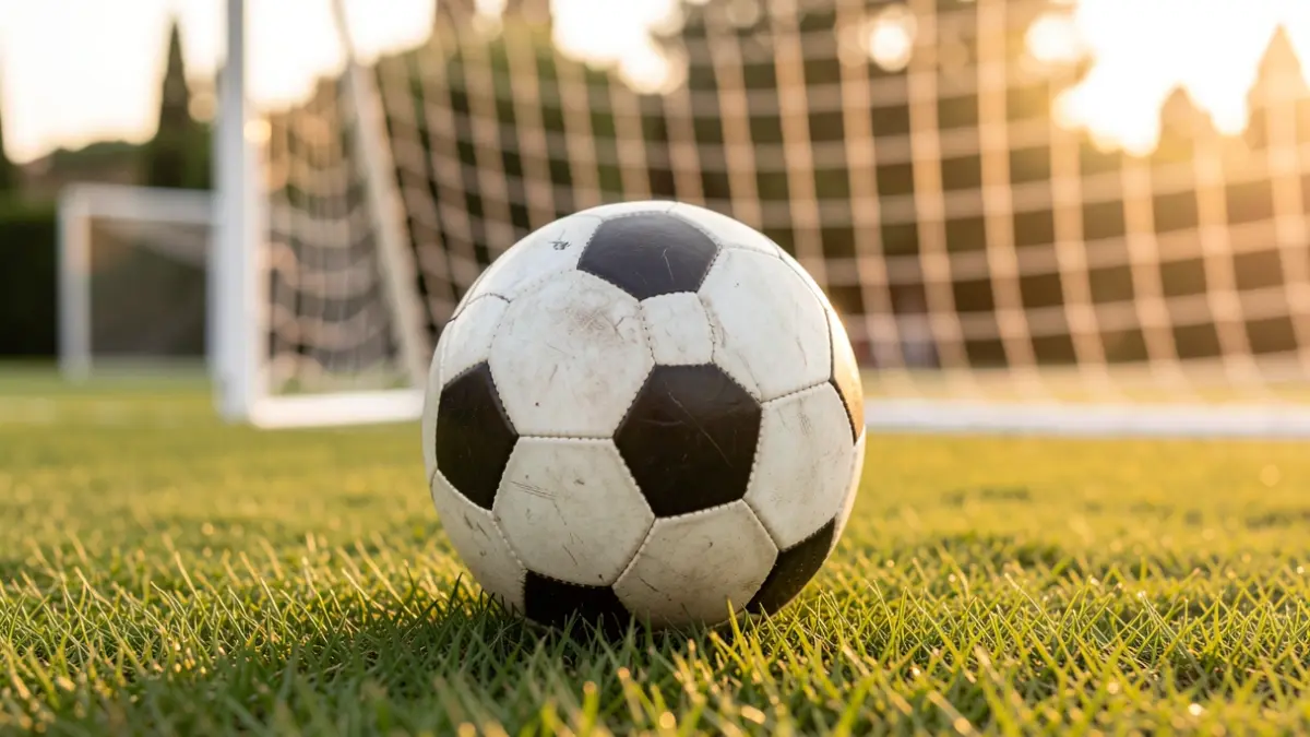 Imagen genérica de un balón de fútbol sobre césped.
