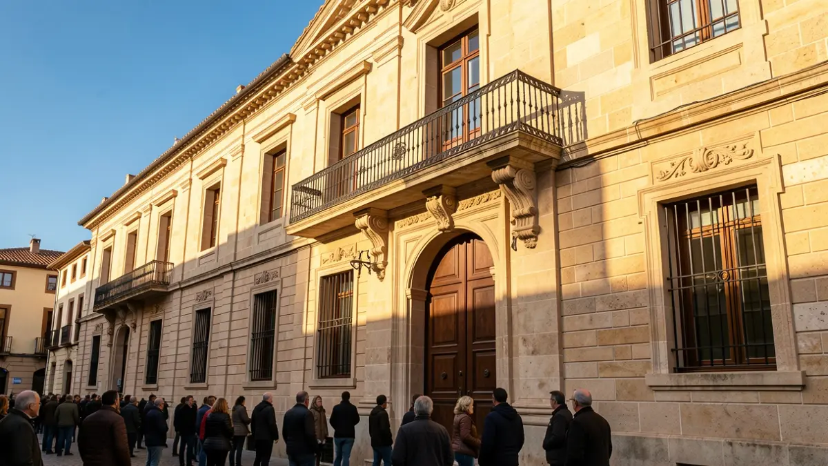 Generic image of a Catalan town hall in the afternoon light.