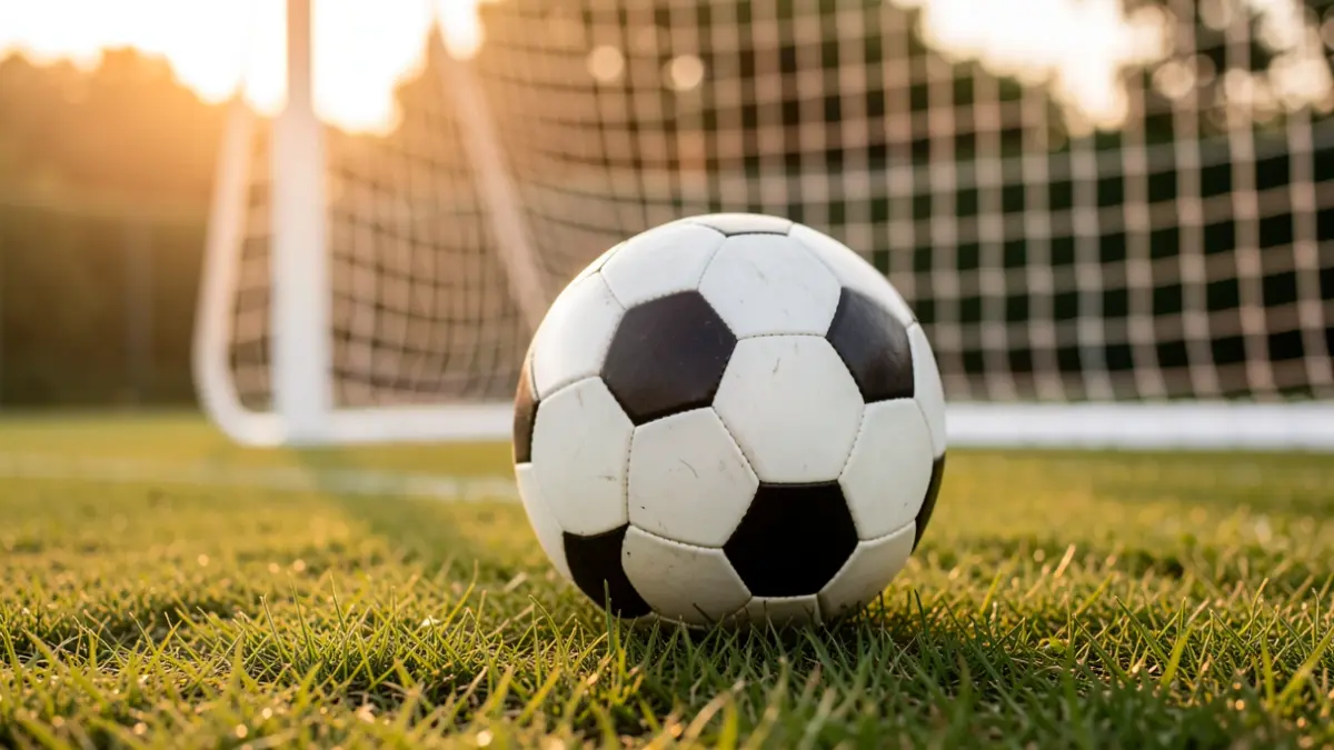 Imatge genèrica d'una pilota de futbol sobre gespa.