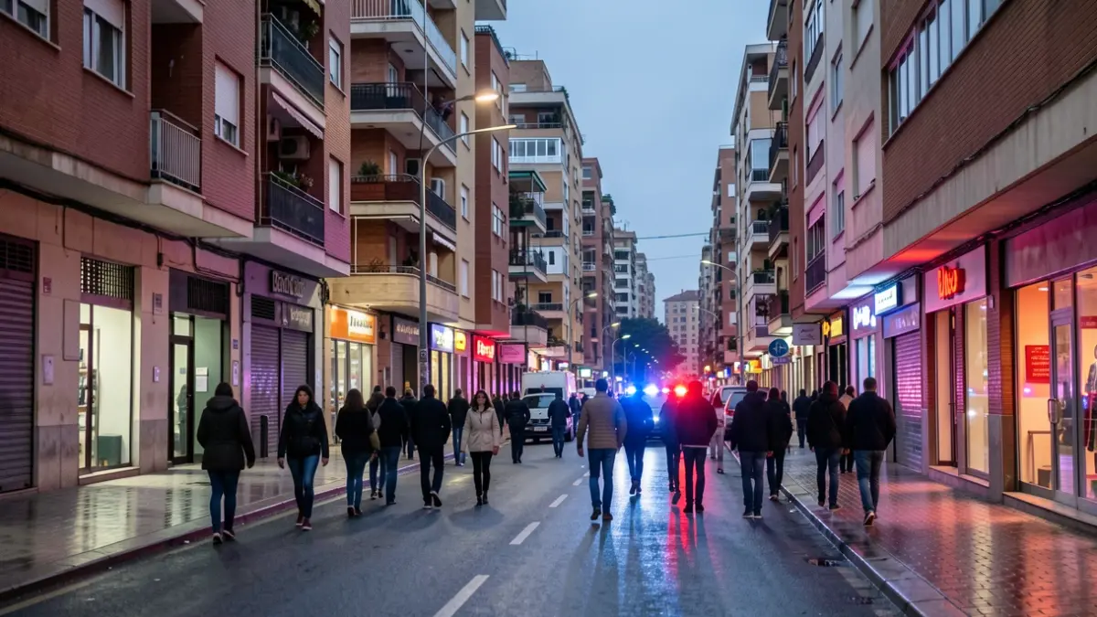 Imagen genérica de vigilancia policial en la calle en L'Hospitalet de Llobregat.