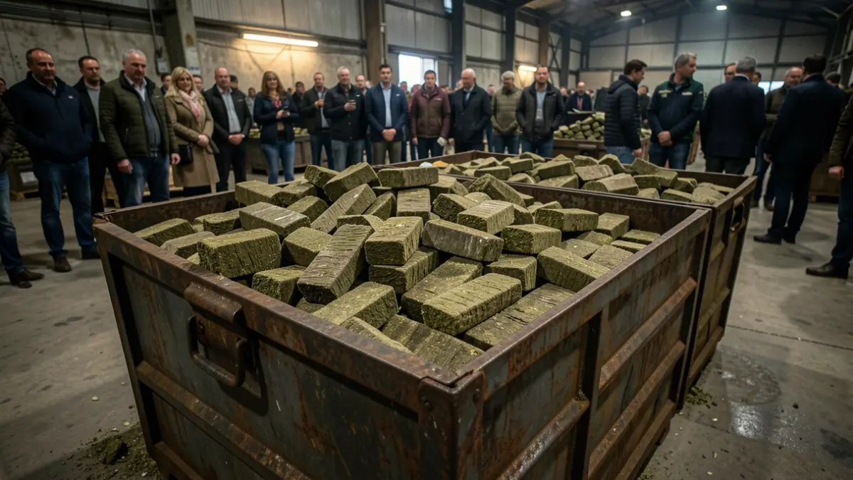 Cajas metálicas llenas de hachís descubiertas en una nave industrial.
