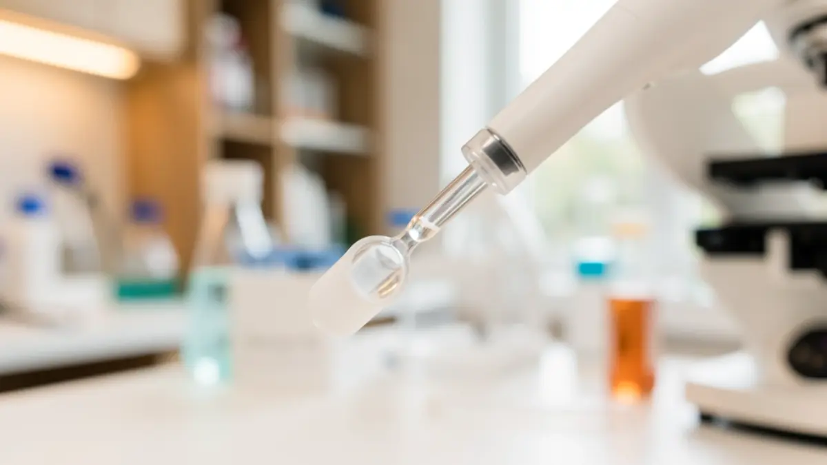Medical lollipop-shaped device for saliva sample collection.