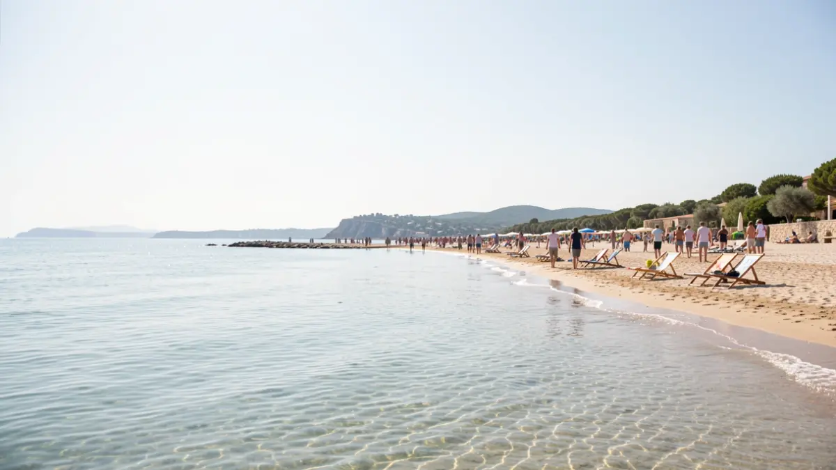 Imatge genèrica d'una platja mediterrània tranquil·la.