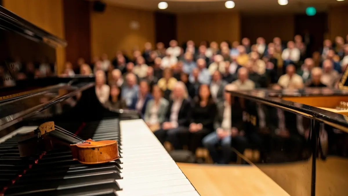 Imatge genèrica d'una viola i un piano.